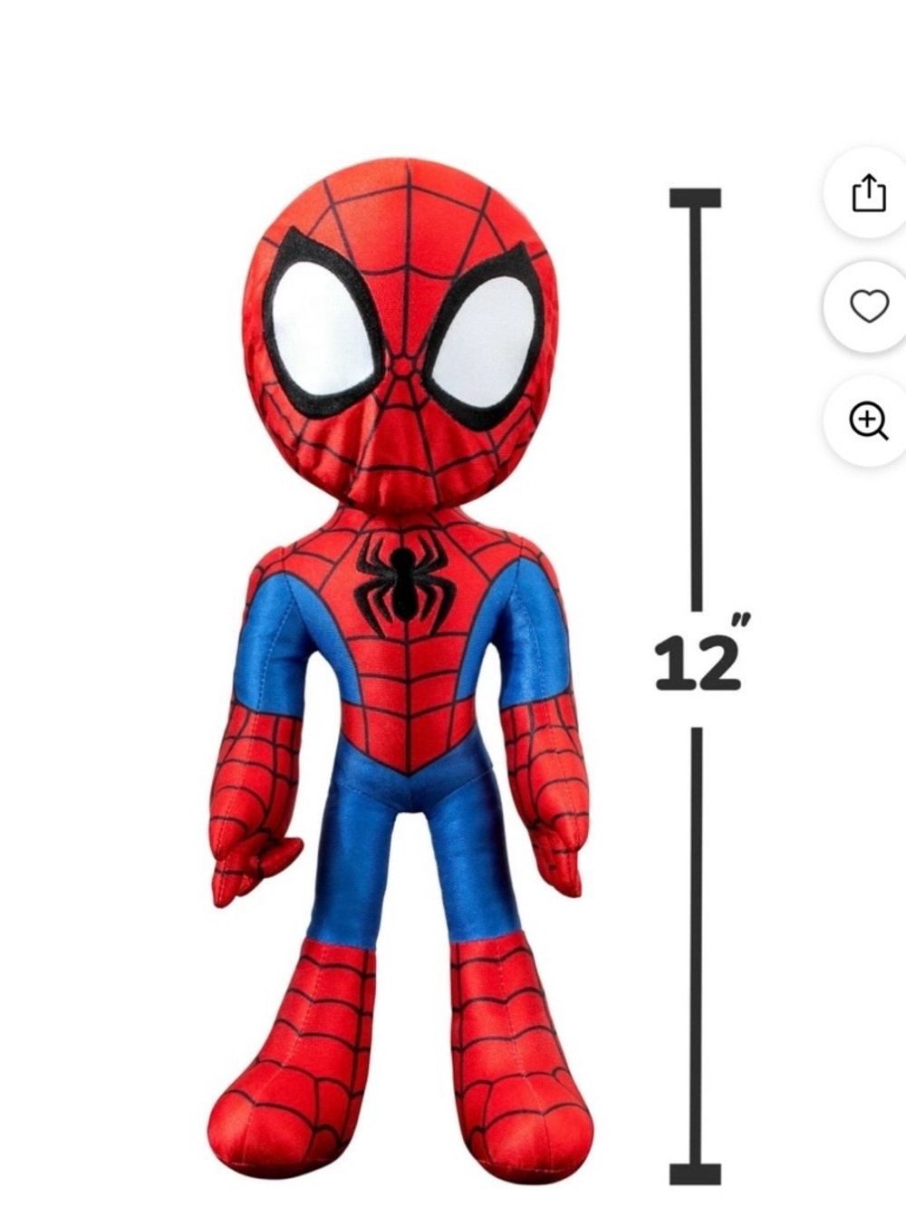 Spider-Man Red & Blue Kids Plush Toy - 12 inch